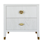 Тумба прикроватная с двумя ящиками Elsa Dreams White варинант исполнения - 5 | Loft Concept в Самаре