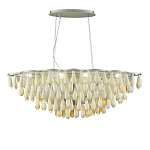 Люстра с подвесками в форме капель на серебристом каркасе Raindrop варинант исполнения - 1 | Loft Concept в Самаре