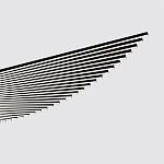 Люстра подвесная в форме веера из чёрного металла Black Solace  варинант исполнения - 1 | Loft Concept в Самаре