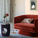 Приставной столик черного цвета AMORPHOUS варинант исполнения - 5 | Loft Concept в Самаре