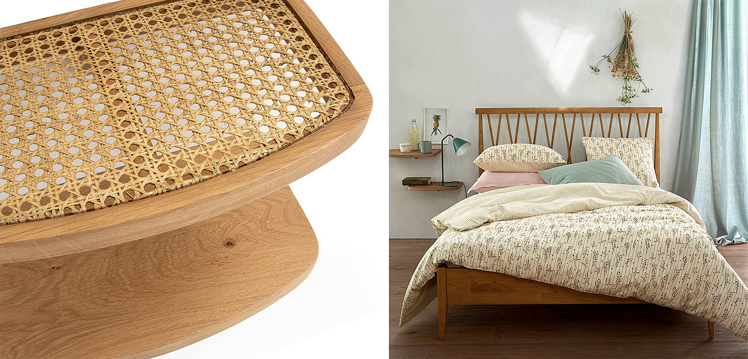 Комплект из 2-х полок Morten Wicker 42 Комплект из 2-х полок Morten Wicker 42 - Loft-Concept в Самаре