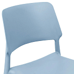 Пластиковый стул на ножках из массива бука Ferret Blue варинант исполнения - 5 | Loft Concept в Самаре