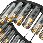 Люстра со стеклянными цилиндрическими плафонами Luminous Cylinders Smoky Round варинант исполнения - 5 | Loft Concept в Самаре