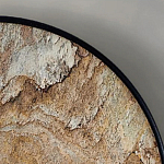 Бра с каменным диском в металлической раме Sandstone Painting варинант исполнения - 4 | Loft Concept в Самаре