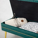 Мягкая банкетка с зоной для хранения Casket Green варинант исполнения - 3 | Loft Concept в Самаре