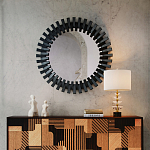 Настольная лампа с чашеобразными дисками на корпусе Glowing Waterfall варинант исполнения - 4 | Loft Concept в Самаре