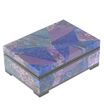 Шкатулка из натурального камня лазурит и чароит Stone Casket варинант исполнения - 1 | Loft Concept в Самаре