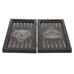 Подарочные нарды из натурального камня с гравировкой Backgammon from Stone варинант исполнения - 4 | Loft Concept в Самаре