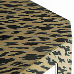 Дизайнерский кофейный стол с рисунком леопард Neytiri Beige Leopard варинант исполнения - 2 | Loft Concept в Самаре