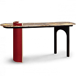 Консоль с овальной столешницей со светодиодной подсветкой Ruby варинант исполнения - 2 | Loft Concept в Самаре