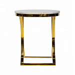 Кофейный столик на подстолье золотого цвета Noelle варинант исполнения - 3 | Loft Concept в Самаре