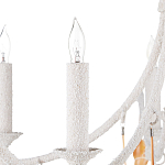 Люстра белая фактурная с подвесками из ракушек Study of Grace варинант исполнения - 1 | Loft Concept в Самаре