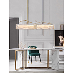 Люстра прямоугольная из фактурного стекла Chandelier Beam варинант исполнения - 3 | Loft Concept в Самаре