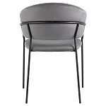 Стул в велюре серого цвета Horizon варинант исполнения - 4 | Loft Concept в Самаре