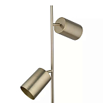 Торшер золотистый с 2-мя подвижными плафонами на белом мраморном основании Streams of Light варинант исполнения - 2 | Loft Concept в Самаре