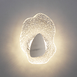 Бра с рельефным волнообразным стеклянным плафоном и вставкой из мрамора Liquid Stone варинант исполнения - 8 | Loft Concept в Самаре