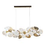 Люстра с белыми и золотистыми цветами G9 Dahlia Flowers Lamp варинант исполнения - 2 | Loft Concept в Самаре