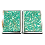 Портсигар с газовой зажигалкой из натурального камня Амазонит Stone Cigarettes Cases варинант исполнения - 9 | Loft Concept в Самаре