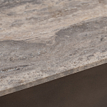 Столик журнальный квадратный  с полкой Sculptural Marble Accent с мрамором  варинант исполнения - 4 | Loft Concept в Самаре