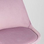 Стул с мягким велюровым сиденьем Arvika Pink варинант исполнения - 7 | Loft Concept в Самаре