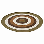 Ковер круглый из хлопка с контрастным узором Bullseye 150 варинант исполнения - 1 | Loft Concept в Самаре