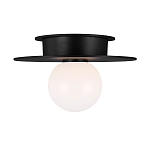 Потолочный светильник с шарообразным плафоном из белого матового стекла Generation Lighting варинант исполнения - 1 | Loft Concept в Самаре