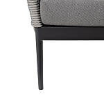 Диван двухместный уличный темно-серый Street Bliss варинант исполнения - 4 | Loft Concept в Самаре