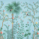 Обои ручная роспись Amazonia Duck Egg варинант исполнения - 1 | Loft Concept в Самаре