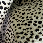 Мебельная ткань Искусственный мех  белый леопард 90 см T5-3 варинант исполнения - 4 | Loft Concept в Самаре