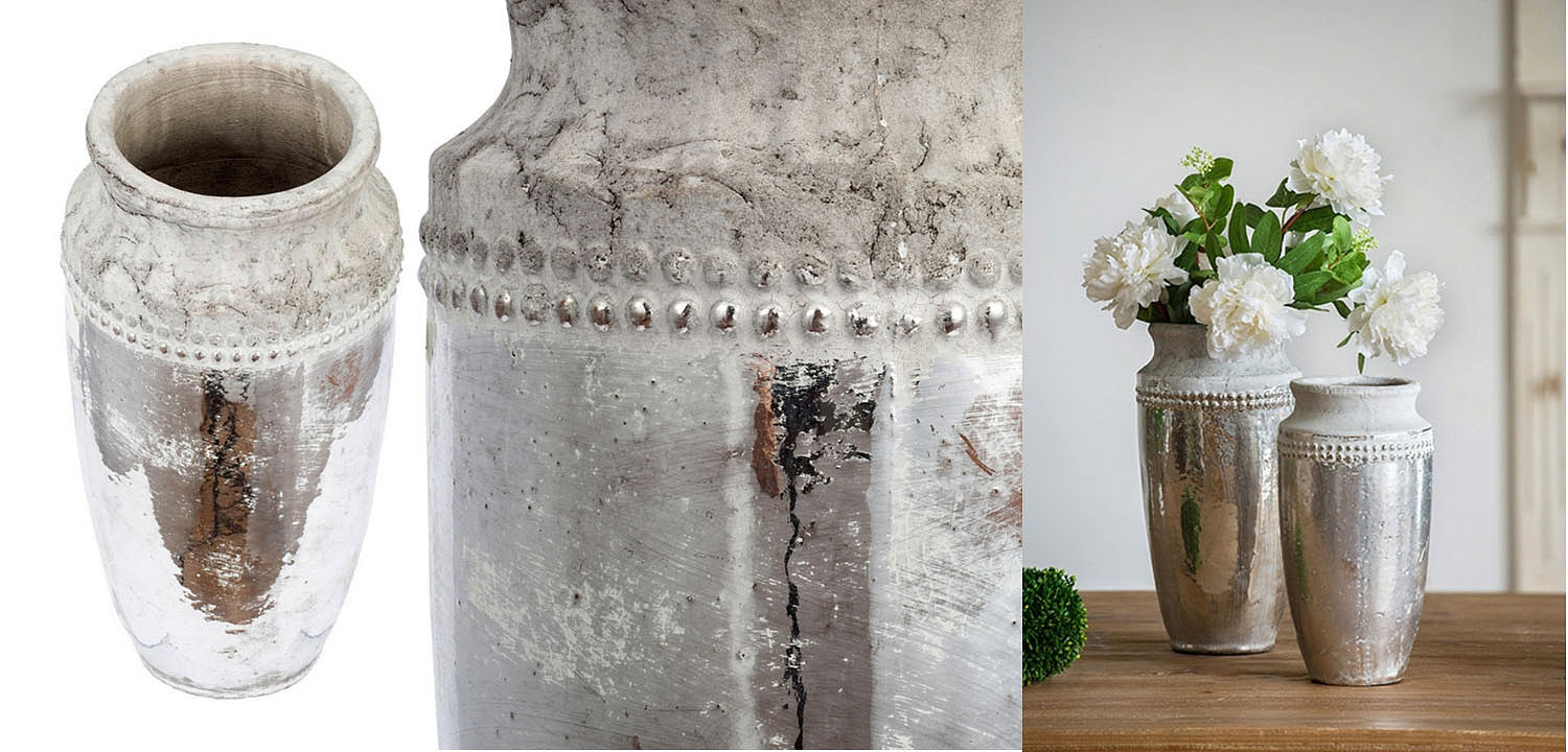 Ваза Vase Argenta silver 33 Ваза Vase Argenta silver 33 - Loft-Concept в Самаре