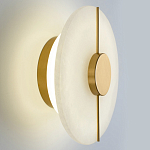 Бра с плафоном из камня в форме диска Buccio Stone Disk Wall Lamp варинант исполнения - 4 | Loft Concept в Самаре