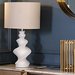 Настольная лампа с кремовым абажуром на спиралевидном основании Spun варинант исполнения - 1 | Loft Concept в Самаре