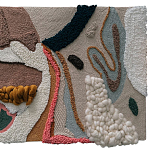 Тканый вручную текстильный гобелен Orchid варинант исполнения - 1 | Loft Concept в Самаре