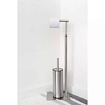 Держатель для туалетной бумаги с ершиком Chrome Bathroom Accessory варинант исполнения - 5 | Loft Concept в Самаре