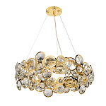 Люстра подвесная из золотых колец 57 см Golden Circles варинант исполнения - 2 | Loft Concept в Самаре