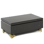 Шкатулка из натурального камня змеевик чёрного цвета Stone Casket варинант исполнения - 1 | Loft Concept в Самаре