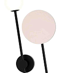 Бра с шарообразным плафоном и зеркальным круглым элементом Lunar Echo варинант исполнения - 1 | Loft Concept в Самаре