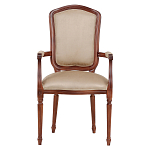 Стул с подлокотниками из натурального бука бежевый Solid Luxury варинант исполнения - 1 | Loft Concept в Самаре