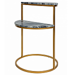 Кофейный столик с подстольем из металла Halves варинант исполнения - 1 | Loft Concept в Самаре