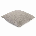 Подушка из хлопка рельефной вязки серого цвета Eden Line варинант исполнения - 1 | Loft Concept в Самаре