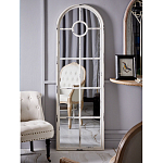 Зеркало-окно с арочным силуэтом в венецианском стиле Venetian White Mirror варинант исполнения - 4 | Loft Concept в Самаре