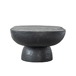 Столик кофейный черного цвета с овальной столешницей и круглым основанием Black Dalmen Table варинант исполнения - 6 | Loft Concept в Самаре