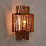 Бра с плетенным из джута плафоном Jutti H30 см варинант исполнения - 2 | Loft Concept в Самаре