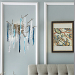 Бра с ветвистым каркасом из металла и подвесками из стекла Droplet Chandelier варинант исполнения - 2 | Loft Concept в Самаре