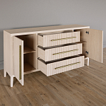 Буфет Primo с тремя ящиками и двумя фасадами Светлый дуб варинант исполнения - 3 | Loft Concept в Самаре