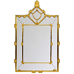Зеркало прямоугольное Golden Classic Ornament Mirror варинант исполнения - 1 | Loft Concept в Самаре