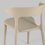 Бежевый стул из прочного PP-пластика JORIS варинант исполнения - 6 | Loft Concept в Самаре