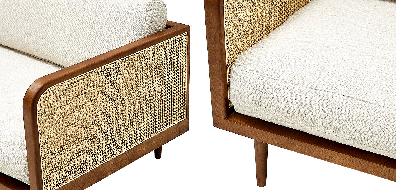 Диван Rattan Decor Sofa Ivory Диван Rattan Decor Sofa Ivory - Loft-Concept в Самаре