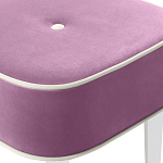 Квадратный мягкий пуф на белых ножках Winton Pouf Square варинант исполнения - 6 | Loft Concept в Самаре