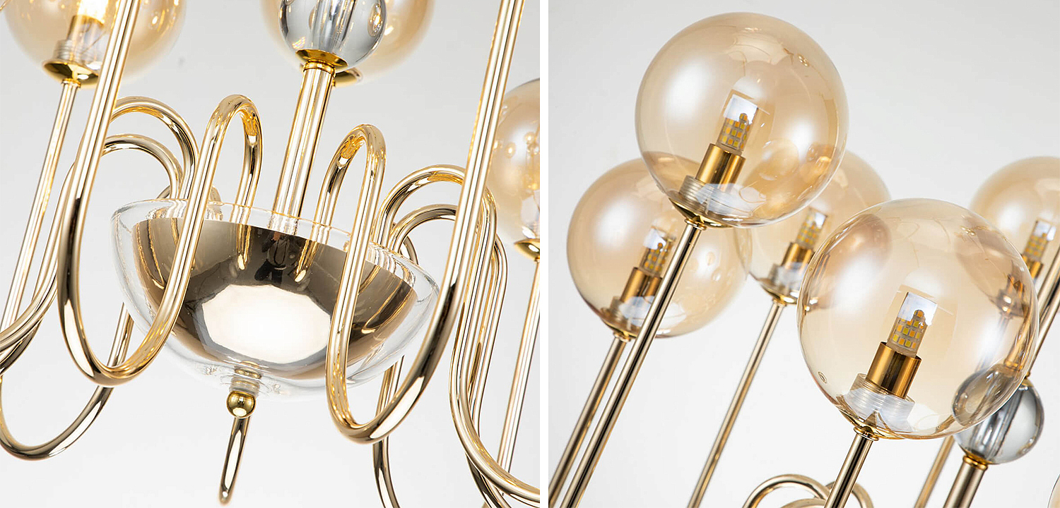 Люстра Sheiry Glass Ball Chandelier 9 Люстра Sheiry Glass Ball Chandelier 9 - Loft-Concept в Самаре